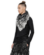 Aeriform Black Grey Triangular Scarf