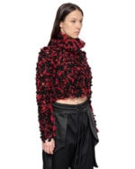 Aeriform Red Fiber Bond Crop Sweater