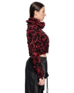 Aeriform Red Fiber Bond Crop Sweater