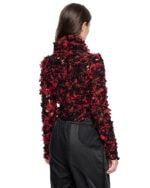 Aeriform Red Fiber Bond Crop Sweater