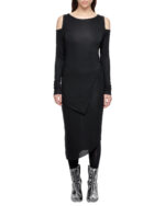 Angular Layered Open Shoulders Dress