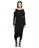 Angular Layered Open Shoulders Dress