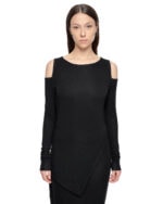 Angular Layered Open Shoulders Dress