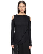 Angular Layered Open Shoulders Top