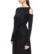 Angular Layered Open Shoulders Top