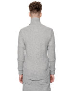 Angular Rib Knit High Neck Top