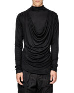 Drape Layers Seamless Collar Top