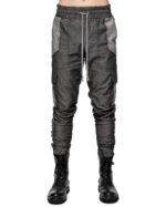 Graphite Cargo Contrast Trousers