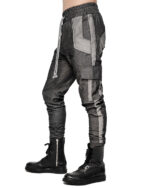 Graphite Cargo Contrast Trousers