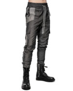 Graphite Cargo Contrast Trousers