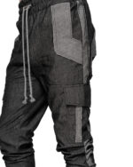 Graphite Cargo Contrast Trousers