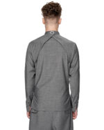 Hexagon Wool Construct Layered Shirt