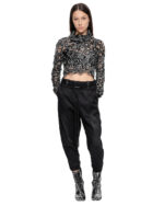 Linear Biker Deconstruct Trousers