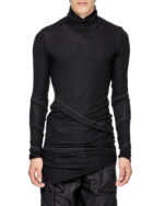 Monument Layers Black Long Sleeve Top