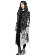 Phase Fiber Bond Dark Hooded Cardigan