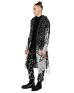 Phase Fiber Bond Dark Hooded Cardigan