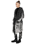 Phase Fiber Bond Dark Hooded Cardigan