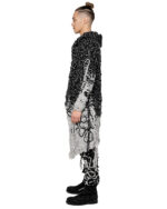 Phase Fiber Bond Dark Hooded Cardigan