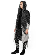 Phase Fiber Bond Dark Hooded Cardigan