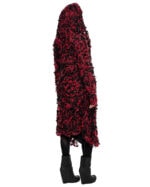 Phase Fiber Bond Red Hooded Cardigan