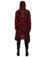 Phase Fiber Bond Red Hooded Cardigan