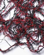 Phase Fiber Bond Red and Black Scarf