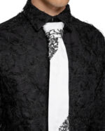 Phase White Contrast Tie