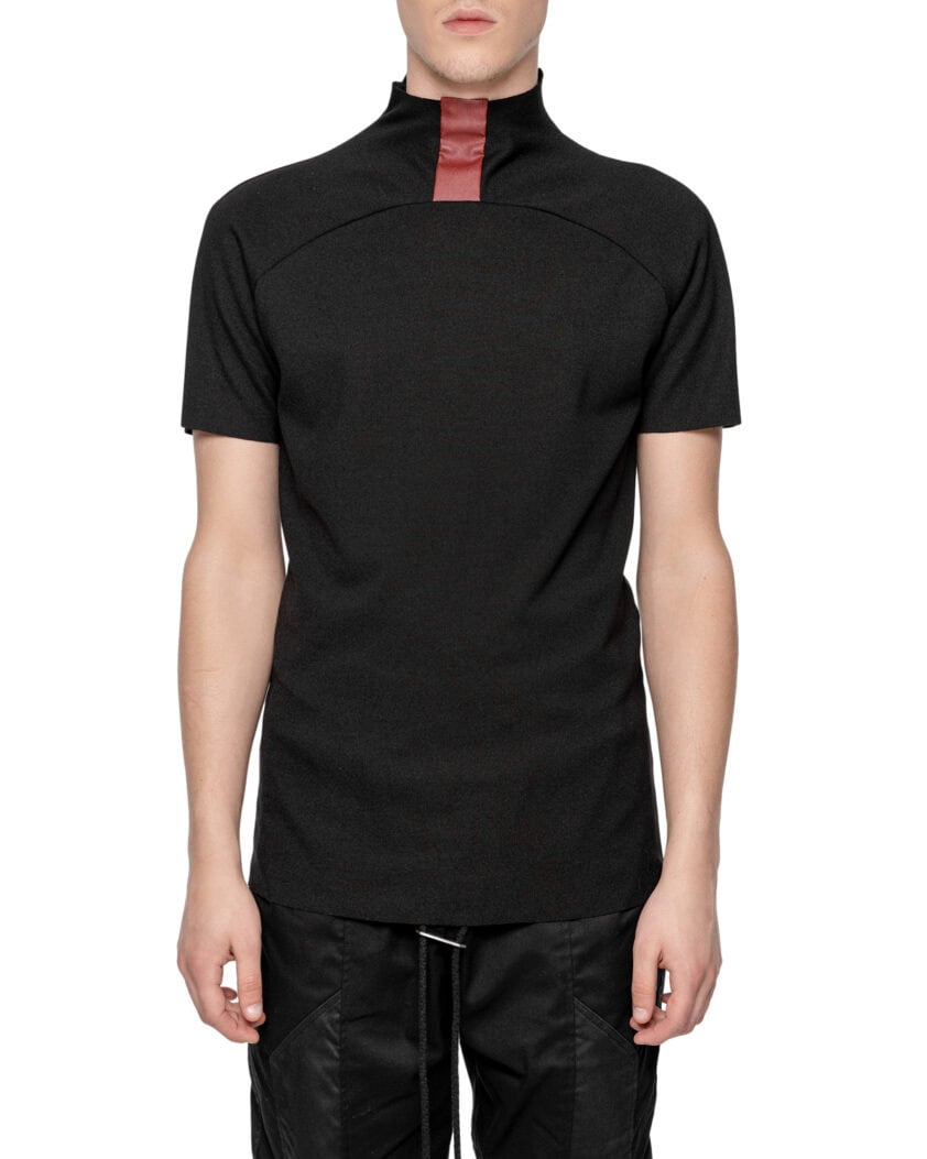 Red Charge Collar Construct T-Shirt