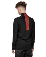 Red Charge Long Sleeve Construct Top