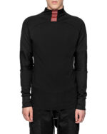 Red Charge Long Sleeve Construct Top