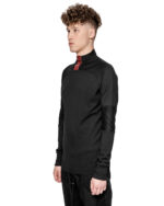 Red Charge Long Sleeve Construct Top