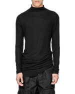 Seamless Collar Long Sleeve Top