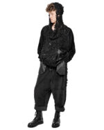 Velvet Fiber Bond Wide Crop Pants