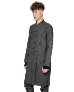 Wool Graphite Elongated Layers Coat