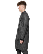 Wool Graphite Elongated Layers Coat