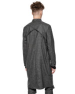 Wool Graphite Elongated Layers Coat