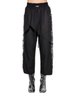 Wool Layered Fiber Bond Detail Pants