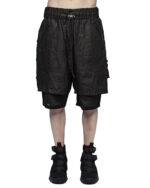 Double Layered Linen Crushed Shorts