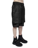 Double Layered Linen Crushed Shorts