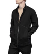 Quark Segment Rib Knit Zip Sweatshirt