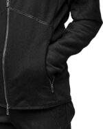 Quark Segment Rib Knit Zip Sweatshirt