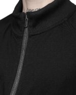 Quark Segment Rib Knit Zip Sweatshirt