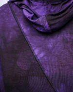 Segment Dyed Violet Hooded Top