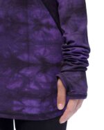 Segment Dyed Violet Hooded Top