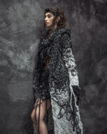 Phase Fiber Bond Dark Hooded Cardigan