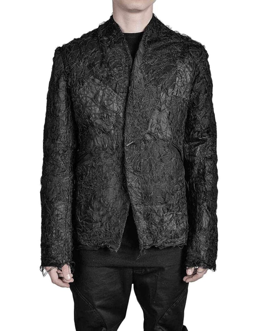 BORO FIBER BOND PATCHWORK BLAZER