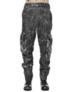 Crushed Object Coated Cargo Pants