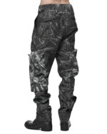 Crushed Object Coated Cargo Pants