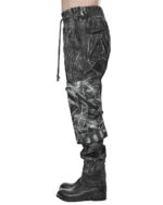 Crushed Object Coated Cargo Pants
