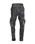 Crushed Object Coated Cargo Pants